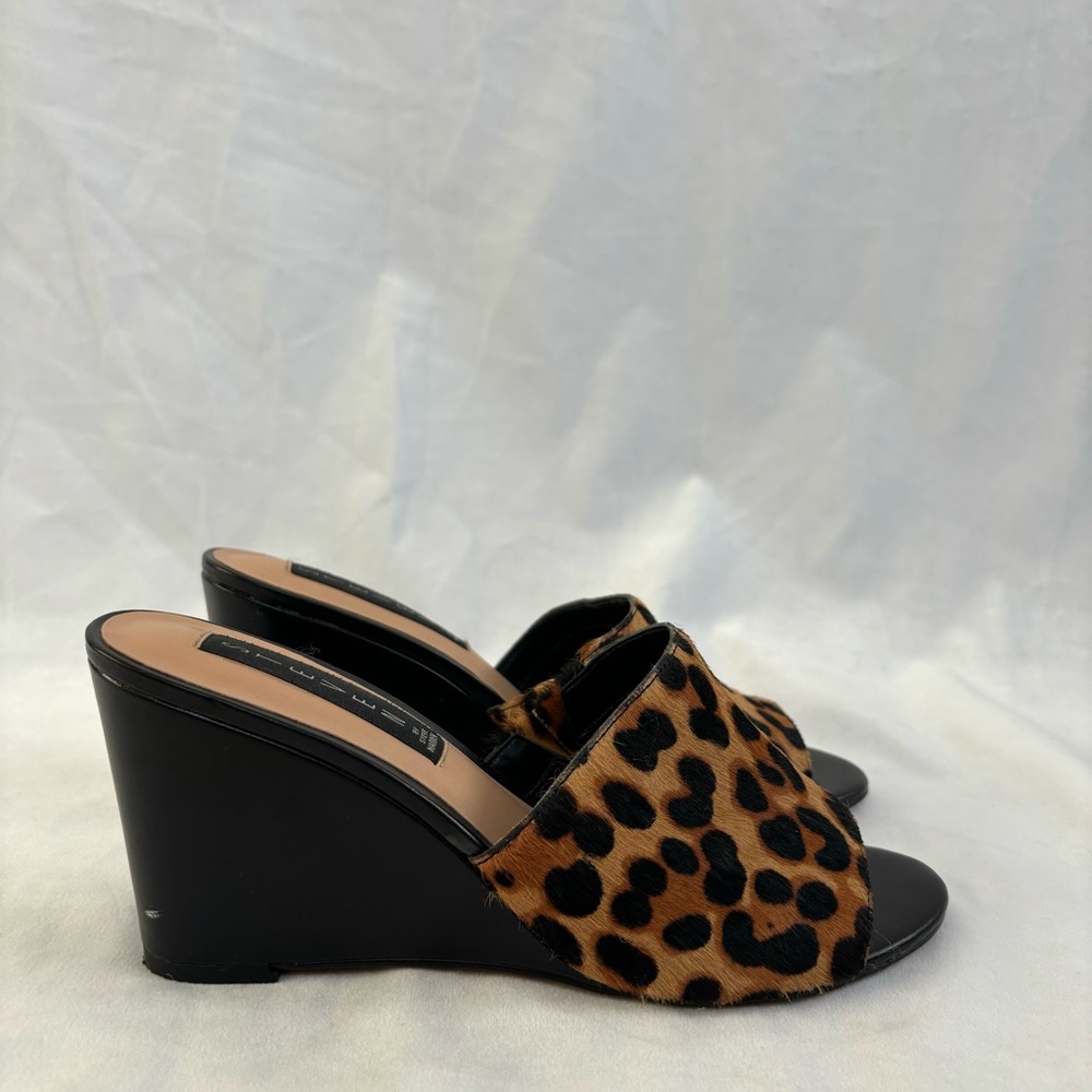 Steve By Steve Madden Leopard Print Hair Open Toe Heels